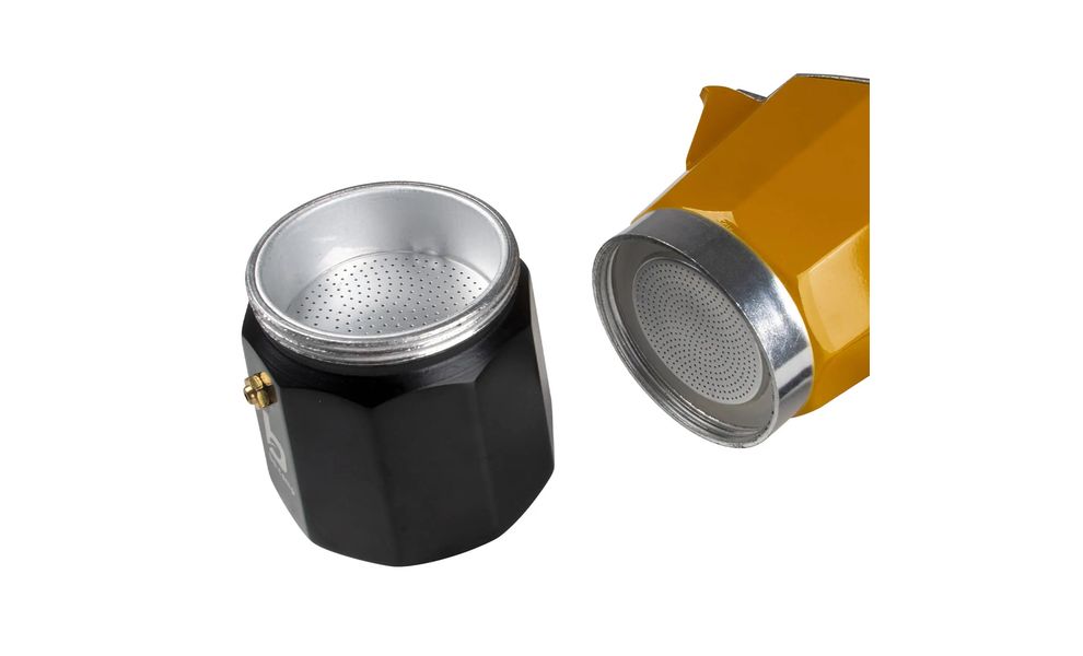 Туристична кавоварка для пальника Bo-Camp Hudson 6-Cups, 250 мл, Тип розміру: 6-Cups, Колір виробника: Yellow/Black, зображення 3
