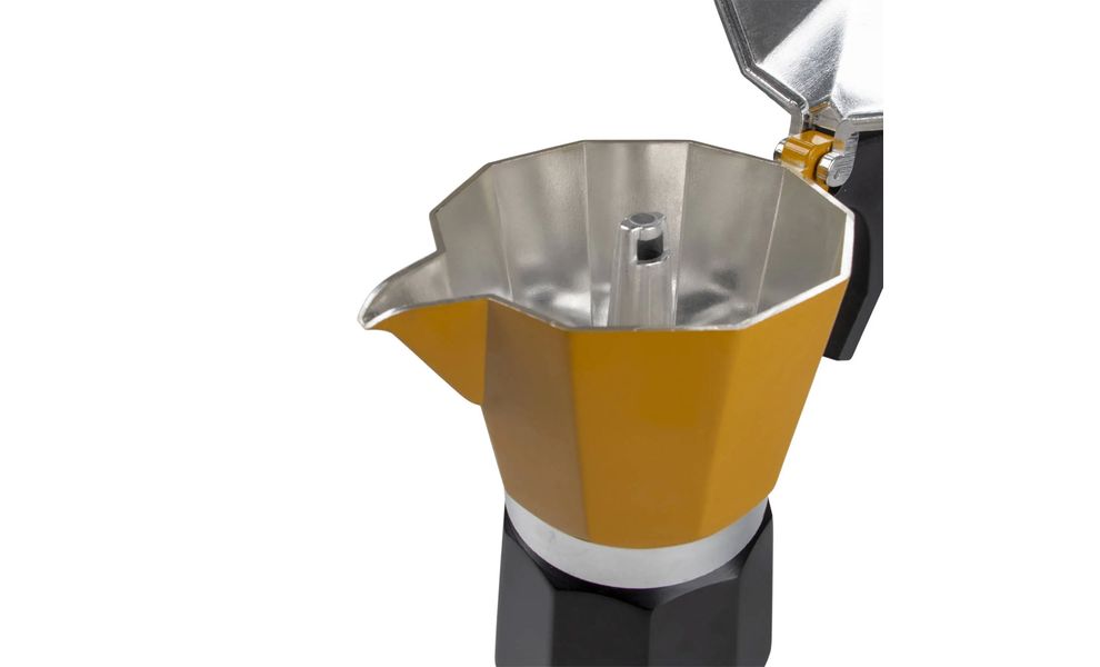 Туристична кавоварка для пальника Bo-Camp Hudson 6-Cups, 250 мл, Тип розміру: 6-Cups, Колір виробника: Yellow/Black, зображення 2