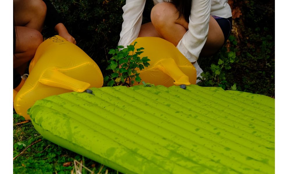 Двомісний надувний каремат Exped Ultra 1R - Duo M: з мішком-насосом, Товщина: 7, Тип розміру: Duo M, Колір виробника: Lichen, зображення 11