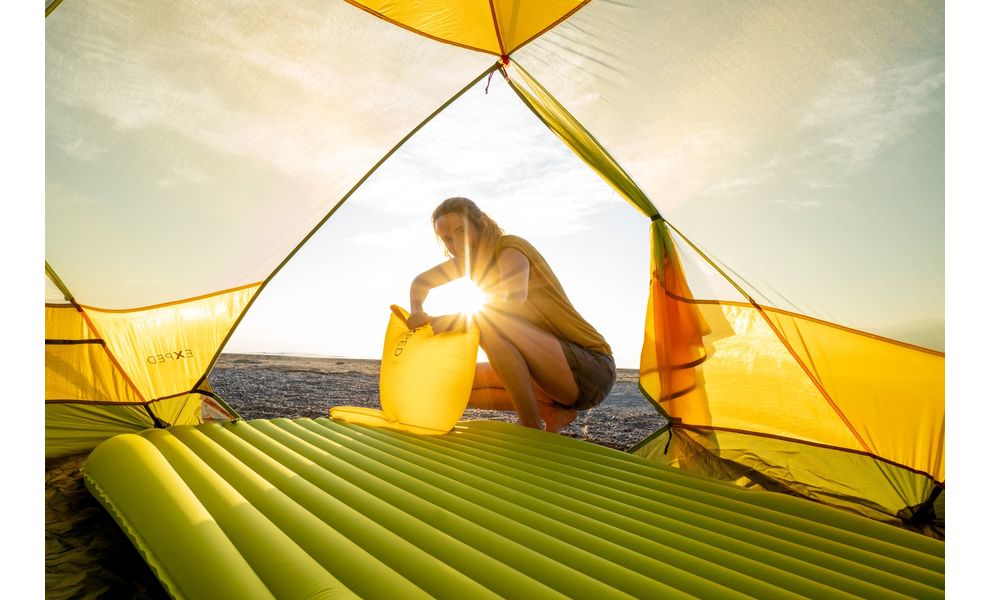 Двомісний надувний каремат Exped Ultra 1R - Duo LW: з мішком-насосом, Товщина: 7, Тип розміру: Duo LW, Колір виробника: Lichen, зображення 12