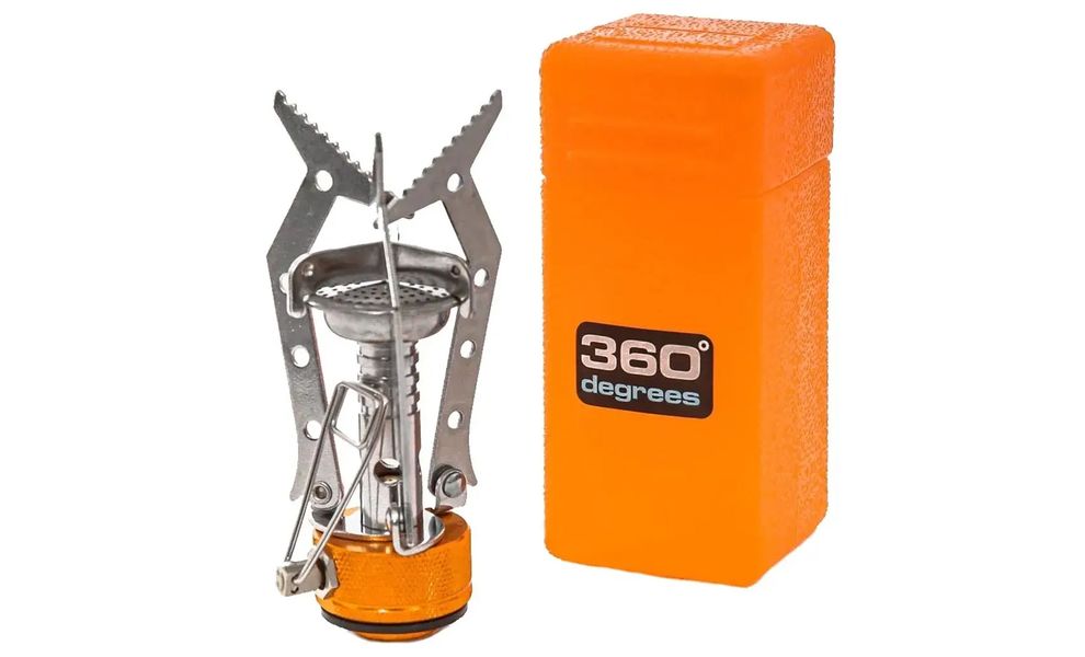 Туристичний газовий пальник-насадка з вітрозахистом 360 Degrees Stove під різьбовий балон, зображення 2