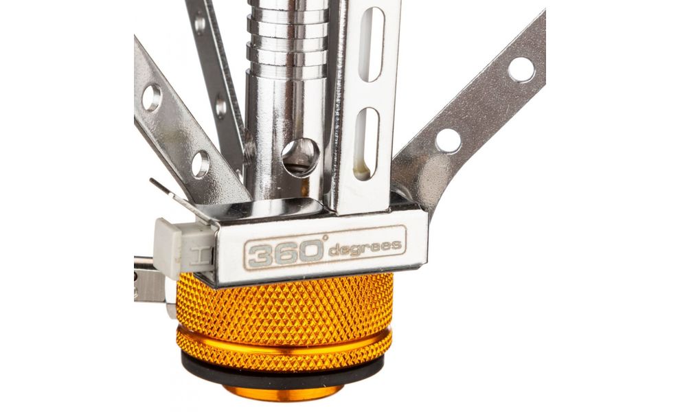 Туристичний газовий пальник-насадка з п'єзопідпалом 360 Degrees Stove під різьбовий балон, зображення 3