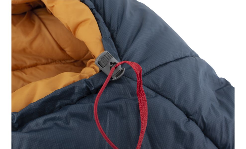 Зимовий туристичний спальник Pinguin Spirit CCS 195 (Blue) до -12°C: з капюшоном, Максимальний зріст користувача: 195, Колір: Blue, Сторона застібки: права, зображення 6
