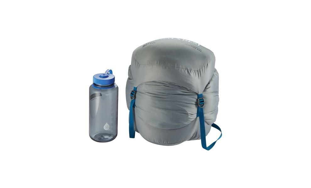 Зимовий туристичний спальник Therm-a-Rest Saros -18С - Regular до -18°C: з капюшоном, Максимальний зріст користувача: 183, Колір: Stargazer Blue, Сторона застібки: ліва, зображення 6