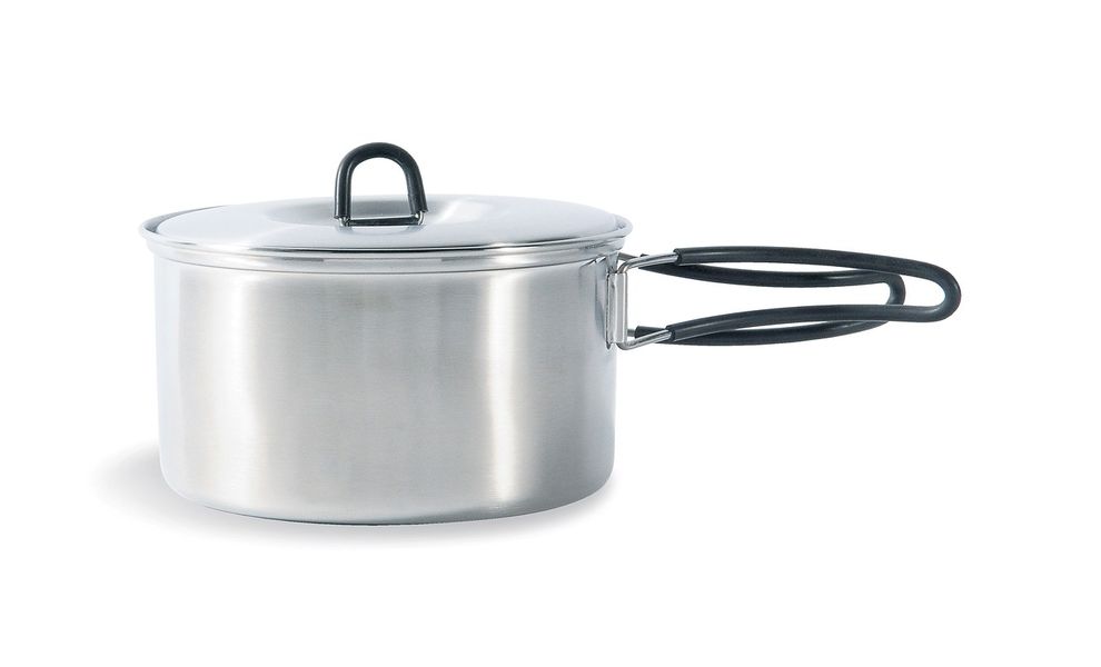 Кемпінговий набір сталевого посуду з чохлом Tatonka Cookset - Regular: 2 каструлі, сковорода, зображення 3