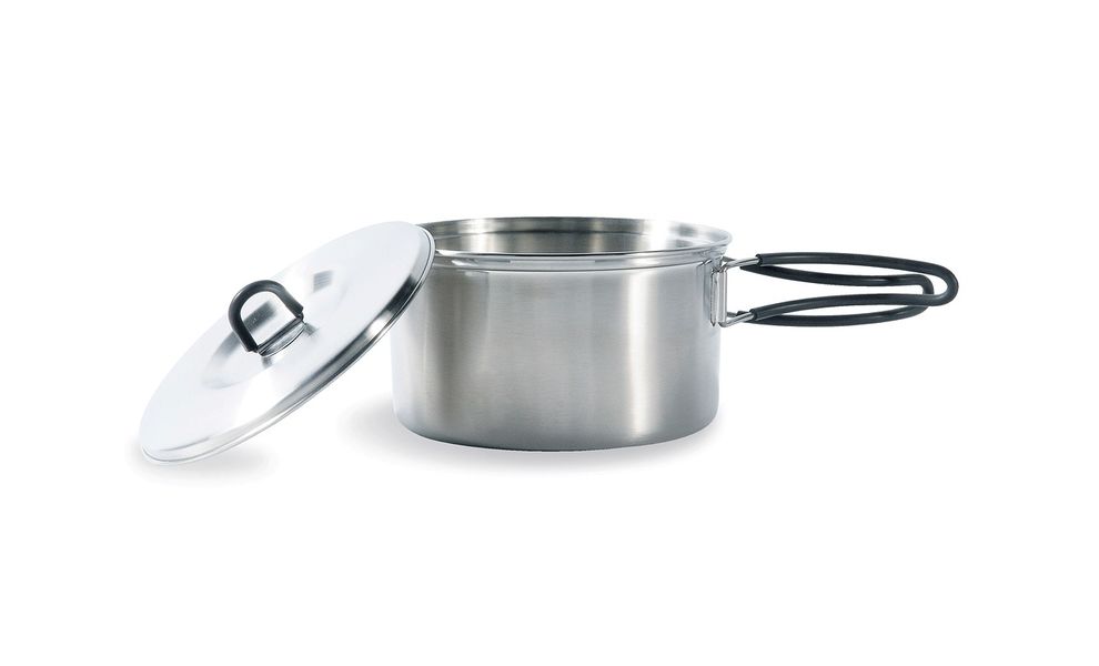 Кемпінговий набір сталевого посуду з чохлом Tatonka Cookset - Regular: 2 каструлі, сковорода, зображення 4