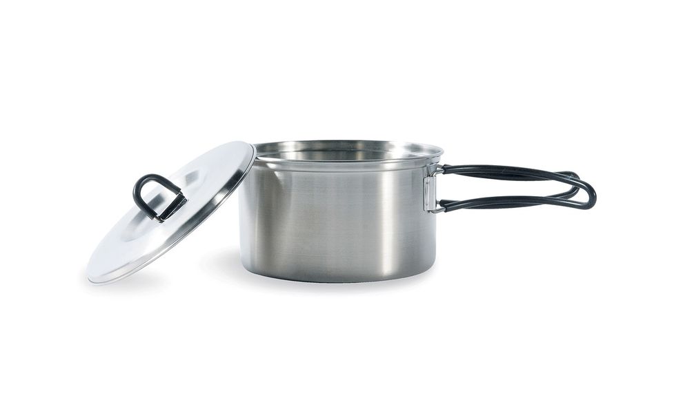 Кемпінговий набір сталевого посуду з чохлом Tatonka Cookset - Regular: 2 каструлі, сковорода, зображення 6