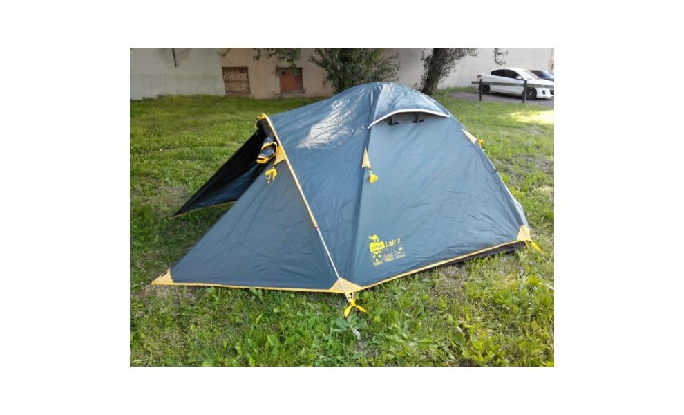 4-місний намет Tramp Lair 4 V2 (2022): двошаровий, з тамбуром, Кількість місць: 4, Колір: Green/Yellow, зображення 5