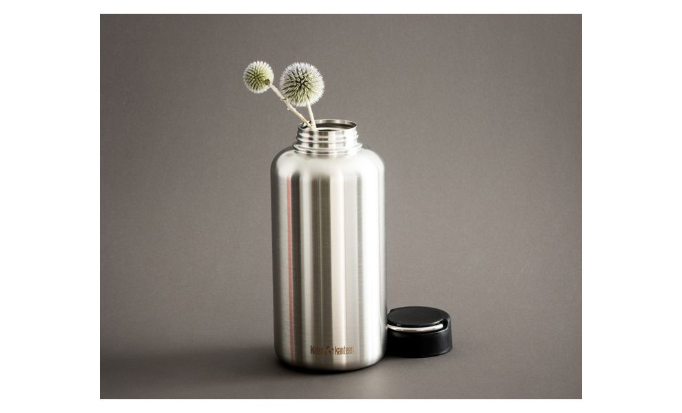 Пляшка для води Klean Kanteen Wide - Loop (Brushed Stainless) на 1900 мл, нержавіюча сталь, Об'єм: 1900, Колір виробника: Brushed Stainless, зображення 3
