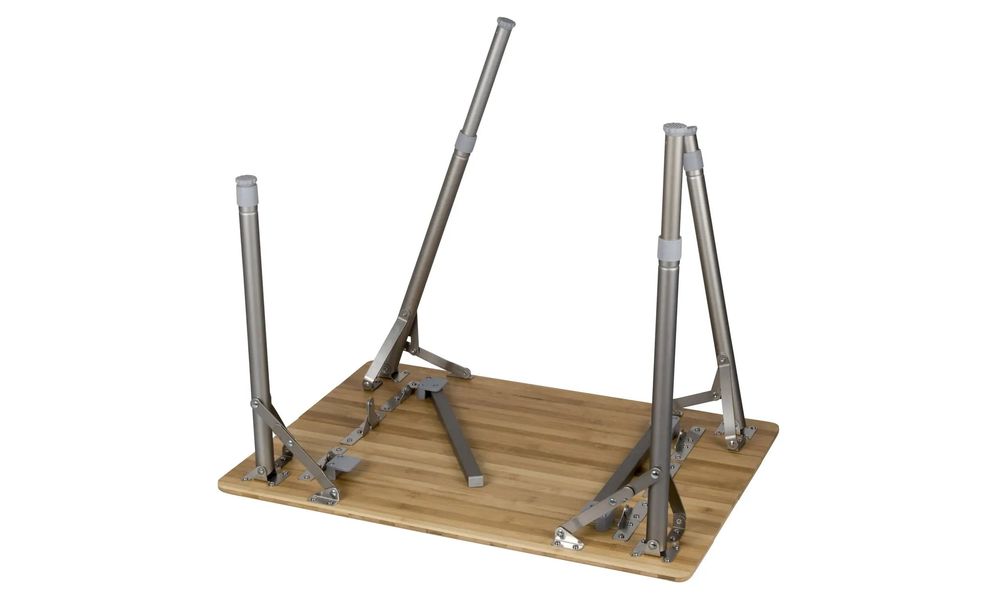 Розкладний стіл з бамбуковою стільницею Bo-Camp Morris - 65x50x65 см, зображення 6