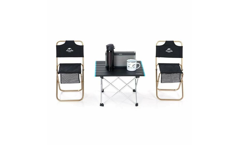 Розкладний стіл Naturehike NH19Z008-Z - L (Rock Black) 68х46х40,5 см, Тип розміру: L, Колір: Rock Black, зображення 2