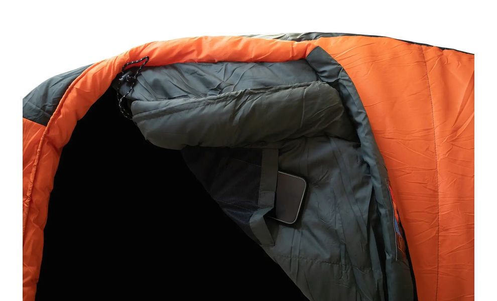 Демісезонний туристичний спальник Tramp Boreal - Long (Orange) до 0°C: з капюшоном, Максимальний зріст користувача: 200, Сторона застібки: права, зображення 6