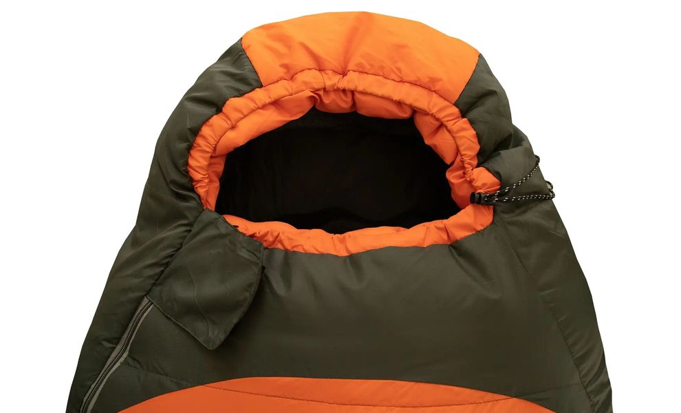 Демісезонний туристичний спальник Tramp Boreal - Regular (Orange) до 0°C: з капюшоном, Максимальний зріст користувача: 185, Сторона застібки: права, зображення 4