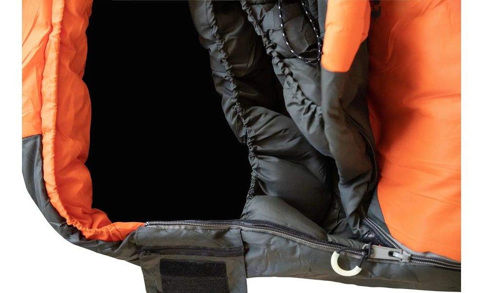 Демісезонний туристичний спальник Tramp Boreal - Regular (Orange) до 0°C: з капюшоном, Максимальний зріст користувача: 185, Сторона застібки: права, зображення 8
