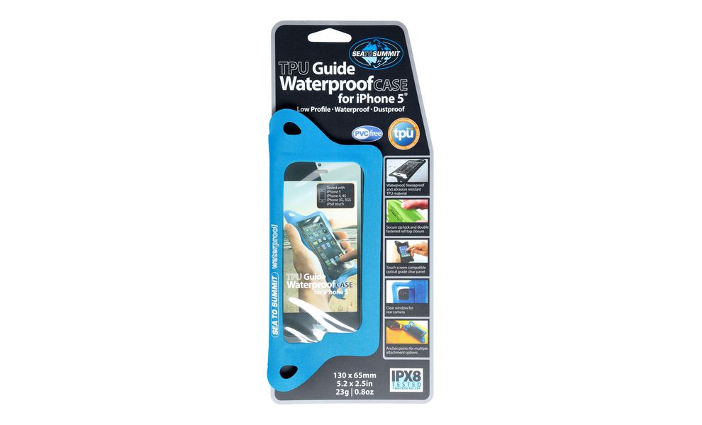 Гермочохол для смартфону Sea to Summit TPU Guide Waterproof Case for iPhone 5 (Blue), 13x6,5 см, Колір: Blue, зображення 10