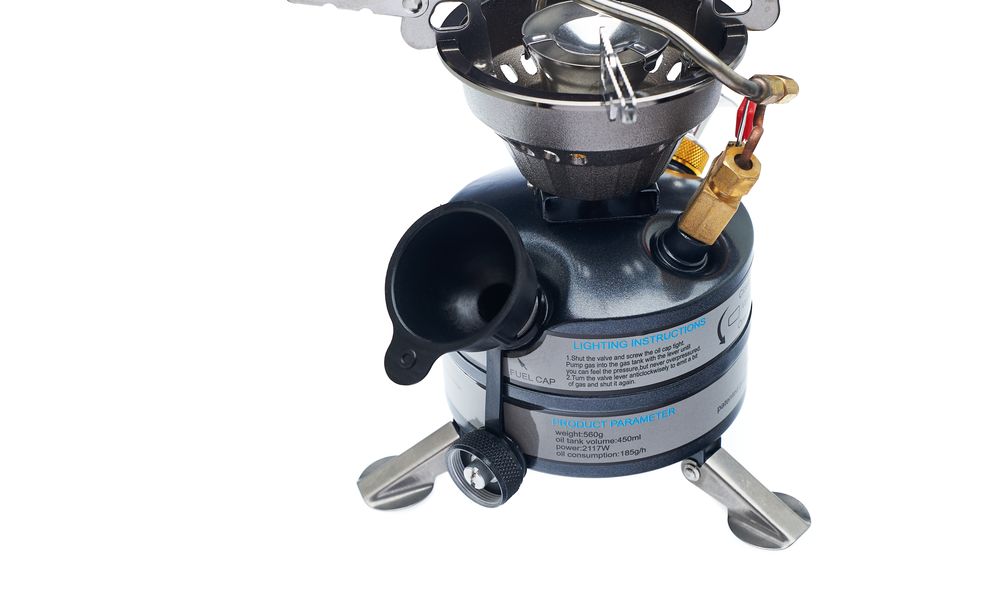 Туристичний рідкопаливний примус з вітрозахистом BRS-12A, зображення 4