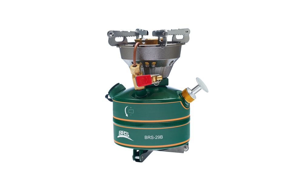 Туристичний рідкопаливний примус з вітрозахистом BRS-29B, зображення 3