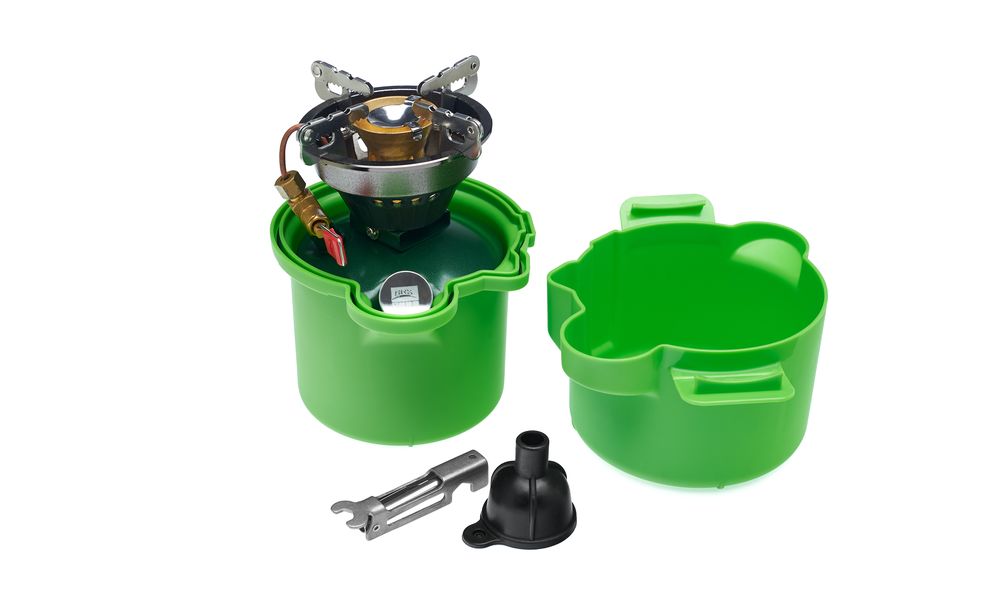 Туристичний рідкопаливний примус з вітрозахистом BRS-29B, зображення 8