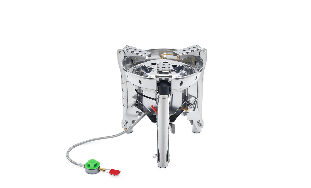 Кемпінговий газовий пальник зі шлангом, підігрівом, п'єзопідпалом та вітрозахистом BRS-69 під різьбовий балон, зображення 2
