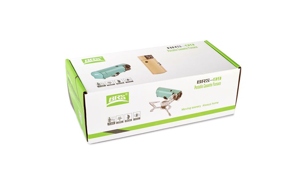 Туристичний газовий пальник BRS-99 (Mars Green) під цанговий балон, Колір: Mars Green, зображення 9