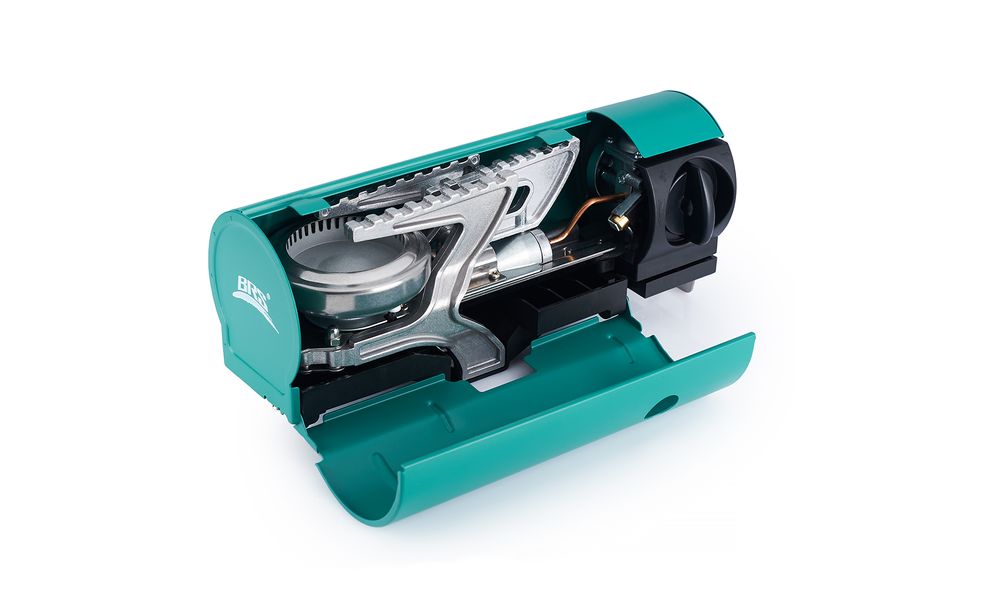 Туристичний газовий пальник BRS-99 (Mars Green) під цанговий балон, Колір: Mars Green, зображення 2