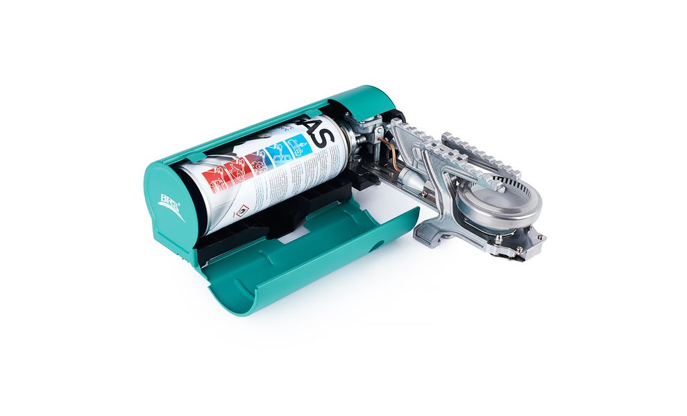 Туристичний газовий пальник BRS-99 (Mars Green) під цанговий балон, Колір: Mars Green, зображення 5