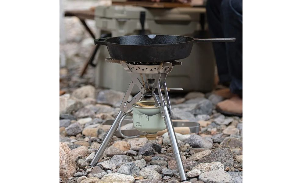 Кемпінговий газовий пальник зі шлангом, підігрівом та вітрозахистом Naturehike NH20RJ009 під різьбовий балон, зображення 4