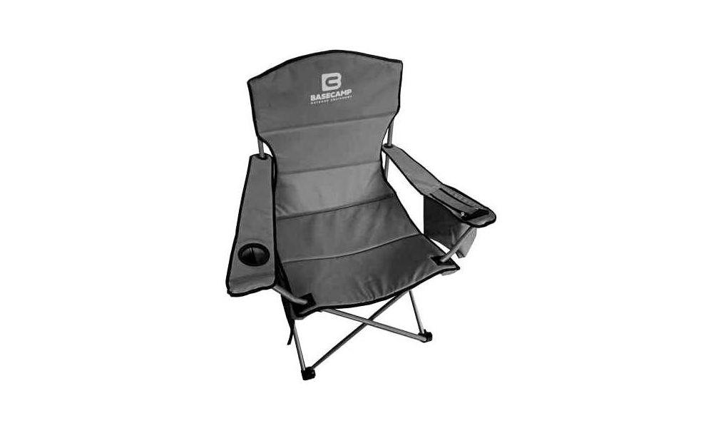 Розкладне крісло для кемпінгу BaseCamp Hunter (Grey), Колір виробника: Grey, зображення 3