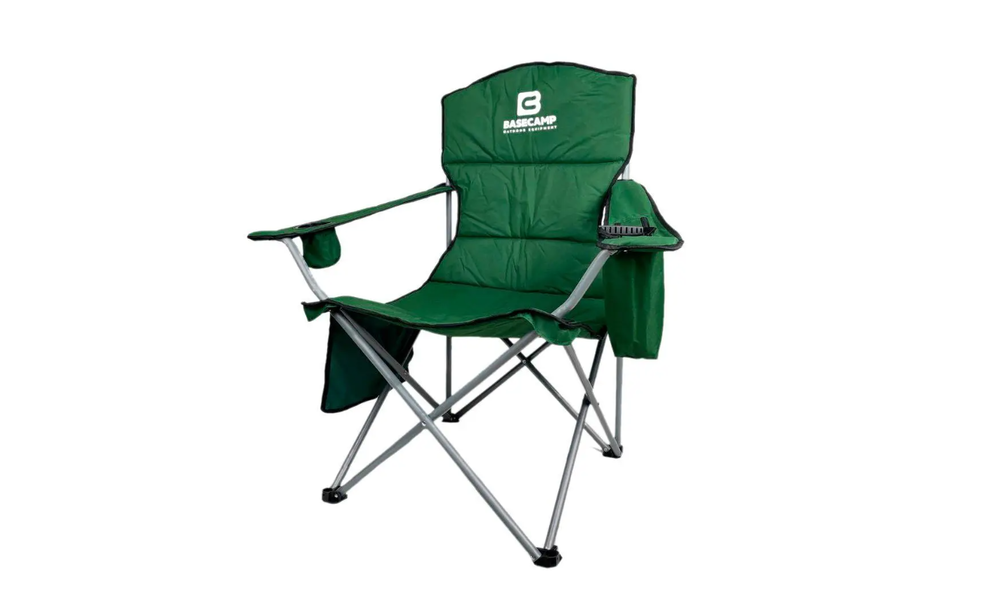 Розкладне крісло для кемпінгу BaseCamp Hunter (Olive Green), Колір виробника: Olive Green, зображення 3