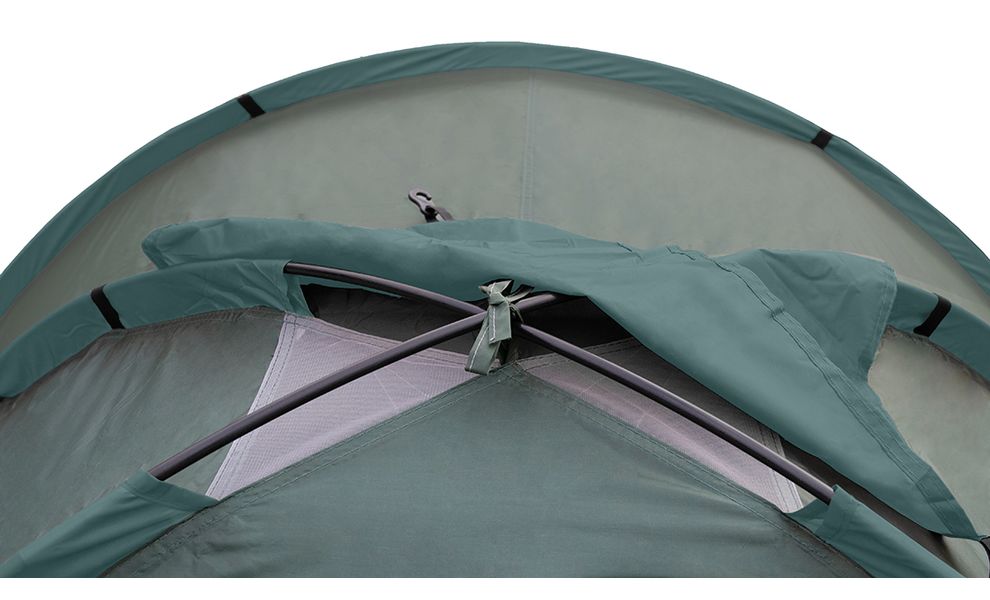 2-місний намет Totem Summer 2 Plus V2: одношаровий, з тамбуром, Кількість місць: 2, Колір: Green, зображення 11