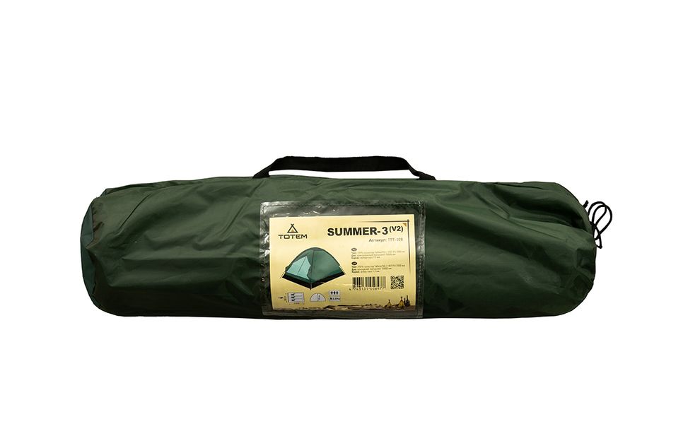 3-місний намет Totem Summer 3 V2: одношаровий, Кількість місць: 3, Колір: Green, зображення 15