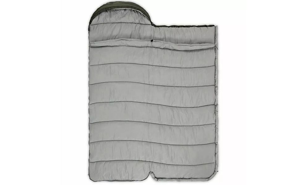 Демісезонний кемпінговий спальник-ковдра Naturehike NH20MSD07 - U350 (Brown) до -2°C: з капюшоном, Максимальний зріст користувача: 195, Колір: Brown, Сторона застібки: права, зображення 3