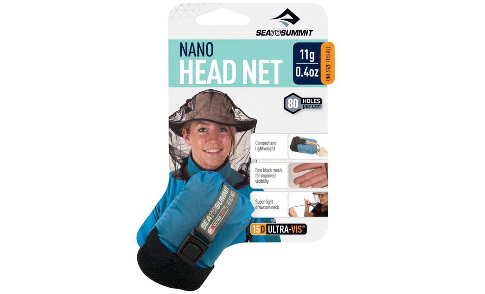 Москітна сітка на голову Sea to Summit Mosquito Headnet Nano, Колір: Black, зображення 3