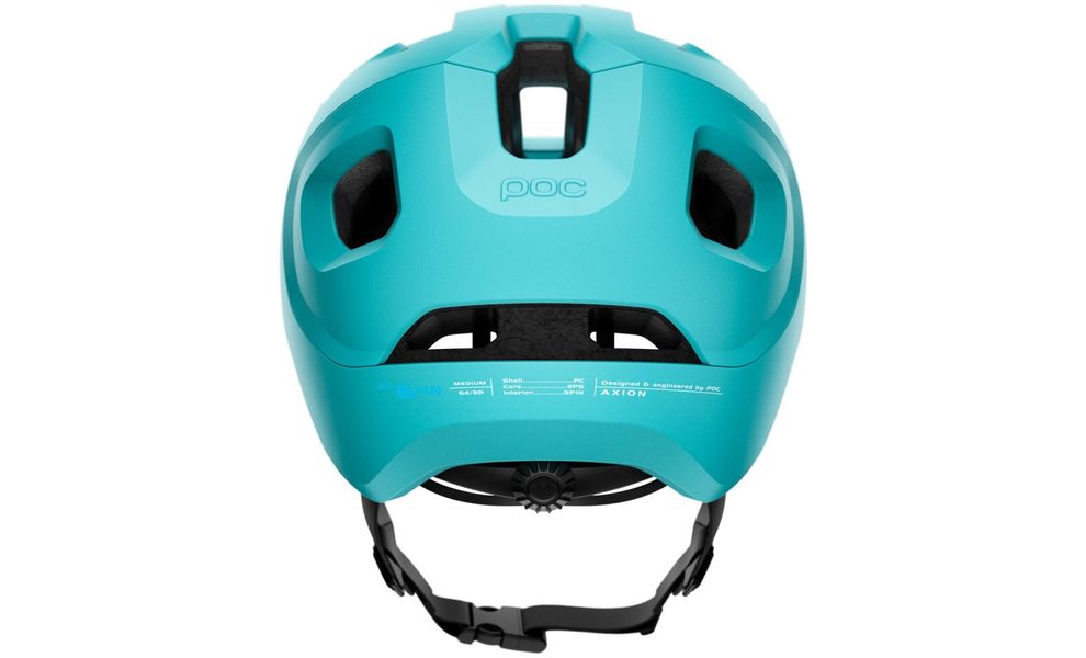 Велошолом POC Axion SPIN (Kalkopyrit Blue Matt), Колір: Kalkopyrit Blue Matt, Розмір: XL-XXL/59-62, зображення 2