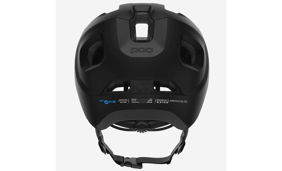 Велошолом POC Axion SPIN (Matt Black), Колір: Matt Black, Розмір: XS-S/51-54, зображення 2