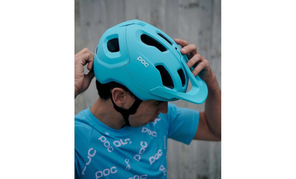 Велошолом POC Axion SPIN (Kalkopyrit Blue Matt), Колір: Kalkopyrit Blue Matt, Розмір: M-L/55-58, зображення 5