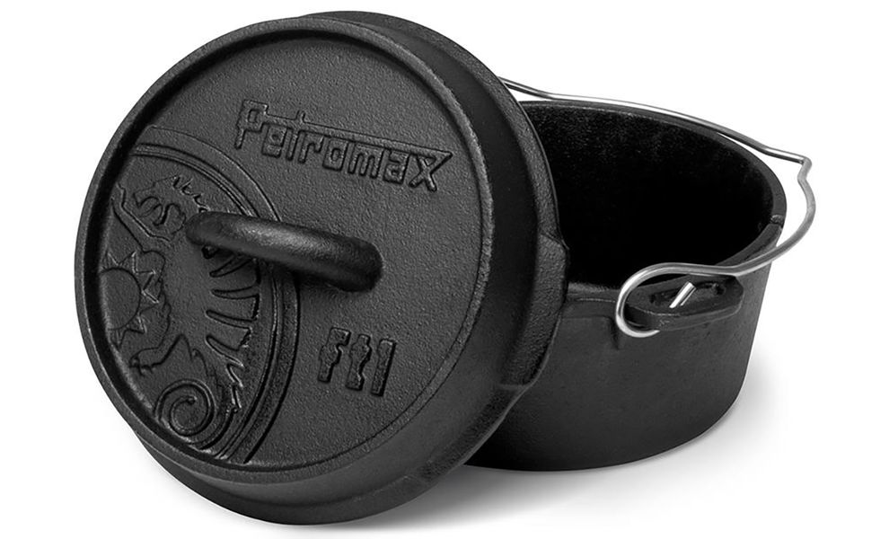 Чавунний казан-жаровня Petromax Dutch Oven на 0,9 л, Тип конструкції: без ніжок, Об'єм: 0,9, зображення 2