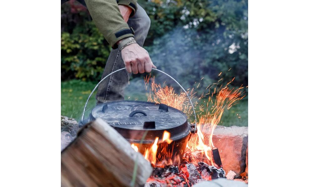 Чавунний казан-жаровня на ніжках Petromax Dutch Oven на 10,8 л, Тип конструкції: з ніжками, Об'єм: 10,8, зображення 5