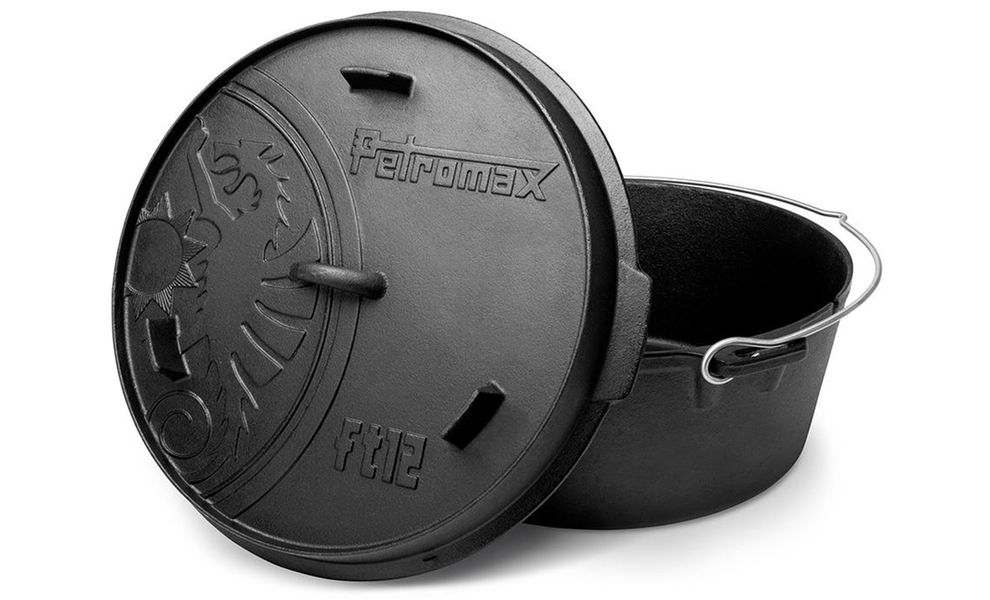 Чавунний казан-жаровня Petromax Dutch Oven на 10,8 л, Тип конструкції: без ніжок, Об'єм: 10,8, зображення 2