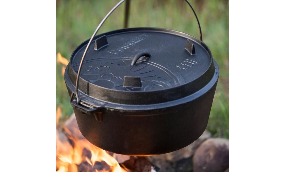 Чавунний казан-жаровня Petromax Dutch Oven на 10,8 л, Тип конструкції: без ніжок, Об'єм: 10,8, зображення 5