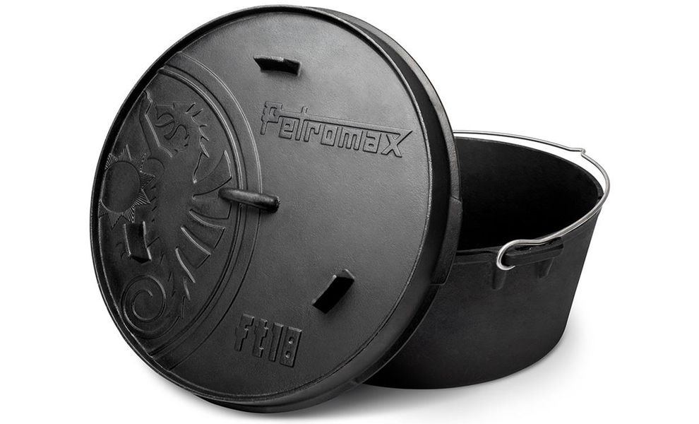 Чавунний казан-жаровня Petromax Dutch Oven на 16,1 л, Тип конструкції: без ніжок, Об'єм: 16,1, зображення 2