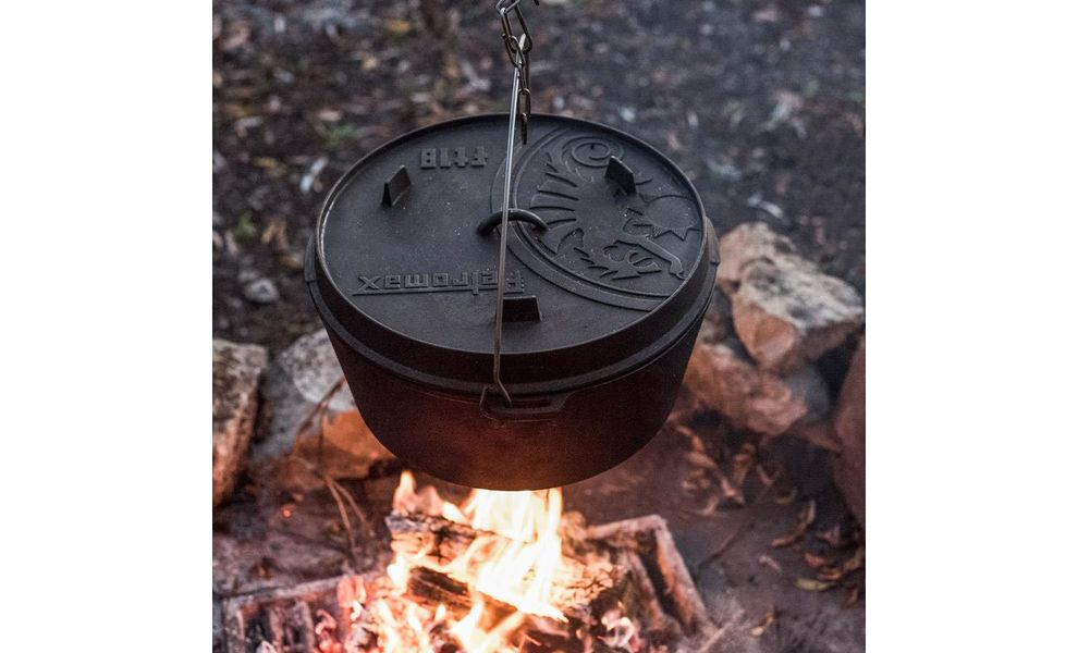 Чавунний казан-жаровня Petromax Dutch Oven на 16,1 л, Тип конструкції: без ніжок, Об'єм: 16,1, зображення 4