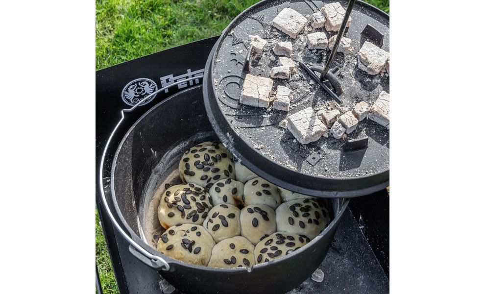 Чавунний казан-жаровня Petromax Dutch Oven на 16,1 л, Тип конструкції: без ніжок, Об'єм: 16,1, зображення 6