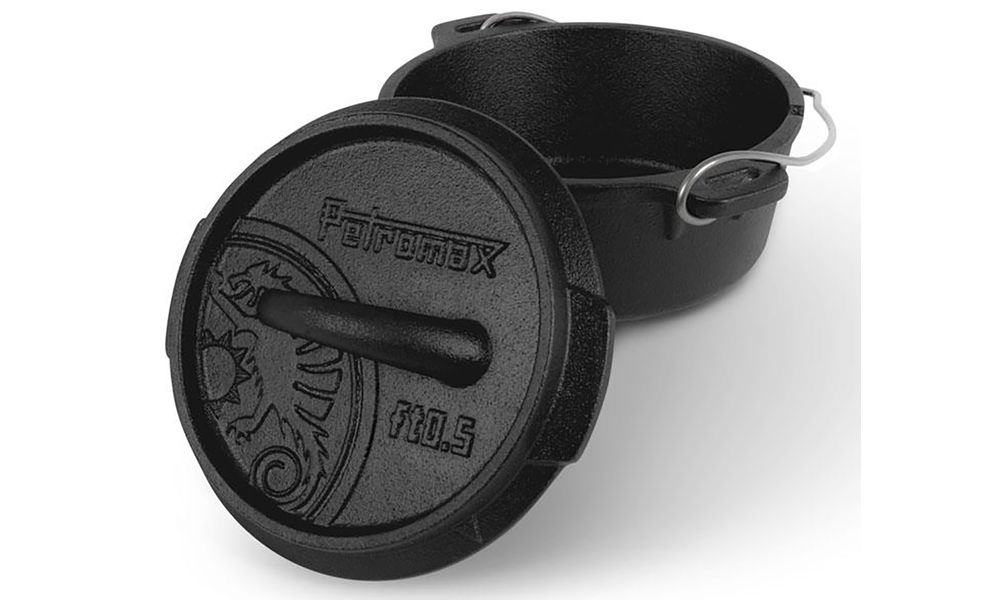 Чавунний казан-жаровня Petromax Dutch Oven на 0,6 л, Тип конструкції: без ніжок, Об'єм: 0,6, зображення 2