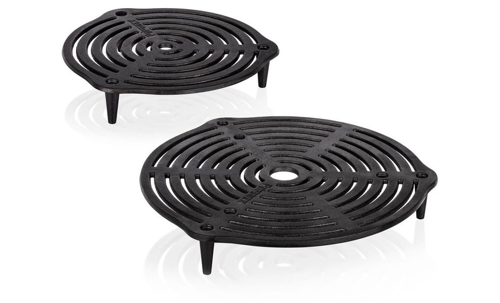 Чавунна підставка з ніжками 4-в-1 Petromax Cast-Iron Stack Grate для казанів-жаровень Dutch Oven, 23 см, Різновид: Ø23 см, з ніжками, зображення 2