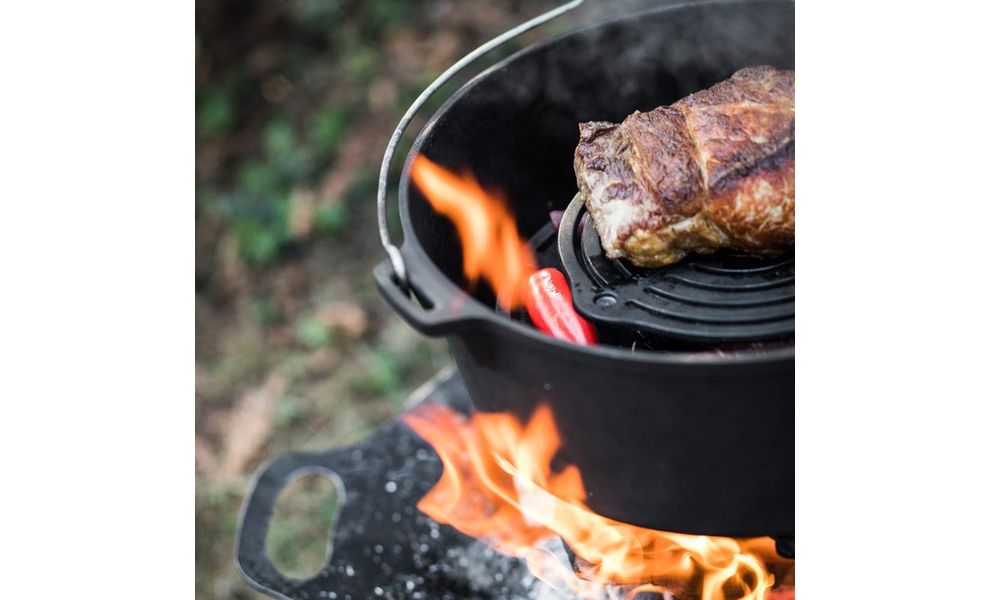 Чавунна підставка з ніжками 4-в-1 Petromax Cast-Iron Stack Grate для казанів-жаровень Dutch Oven, 23 см, Різновид: Ø23 см, з ніжками, зображення 5