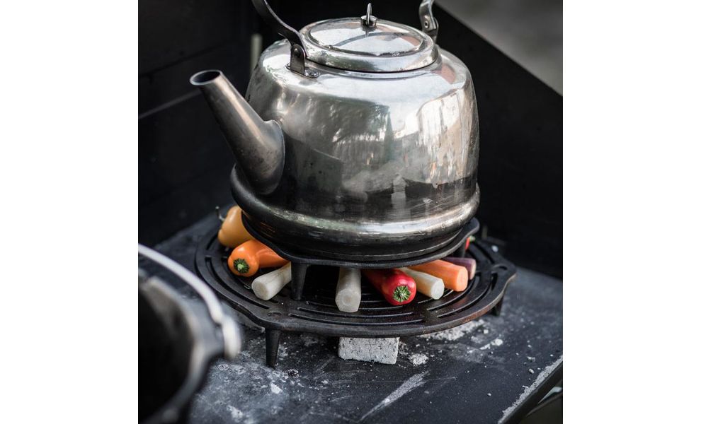 Чавунна підставка з ніжками 4-в-1 Petromax Cast-Iron Stack Grate для казанів-жаровень Dutch Oven, 30 см, Різновид: Ø30 см, з ніжками, зображення 2