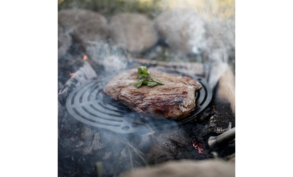 Чавунна підставка з ніжками 4-в-1 Petromax Cast-Iron Stack Grate для казанів-жаровень Dutch Oven, 30 см, Різновид: Ø30 см, з ніжками, зображення 4