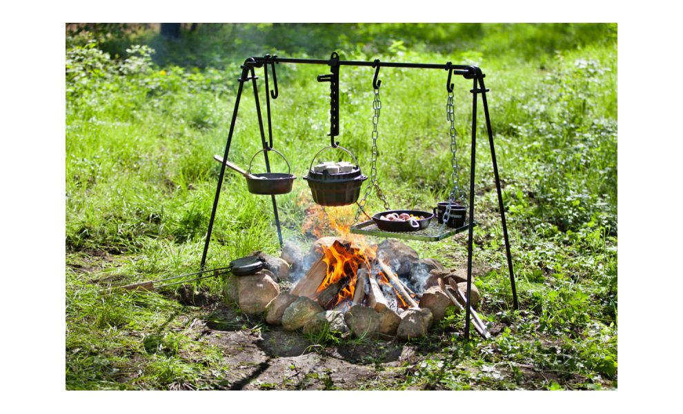 Стійка для одночасного готування кількох страв на багатті Petromax Fire Bridge, зображення 9