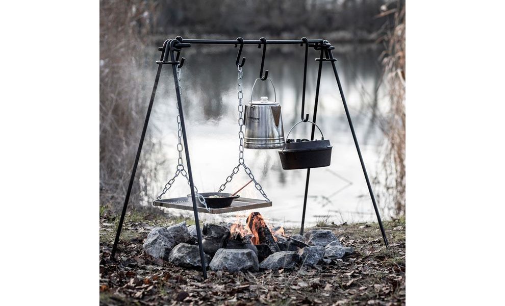 Стійка для одночасного готування кількох страв на багатті Petromax Fire Bridge, зображення 5